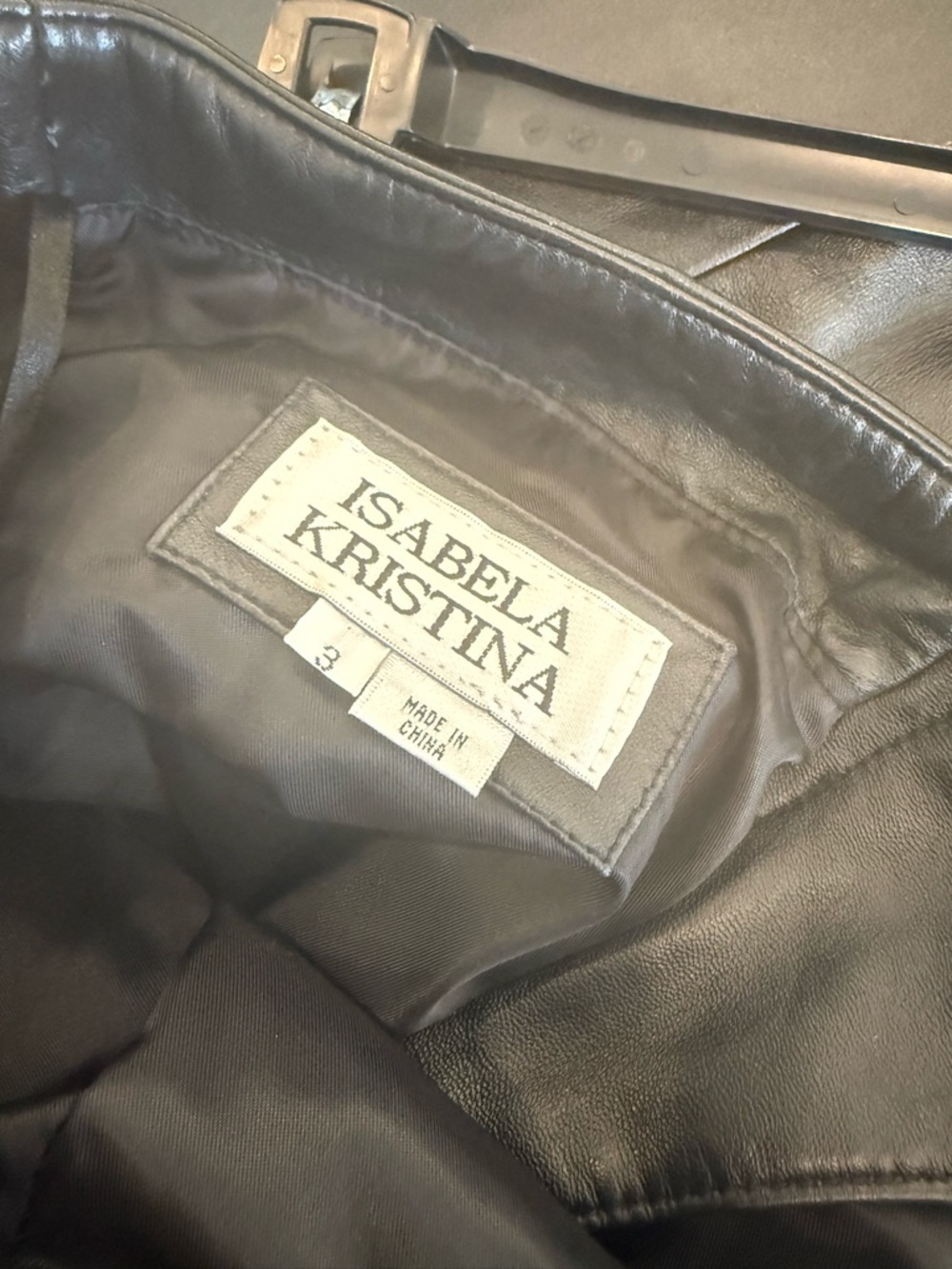 Isabela Kristina Genuine Leather Pants - Picture 3 of 6